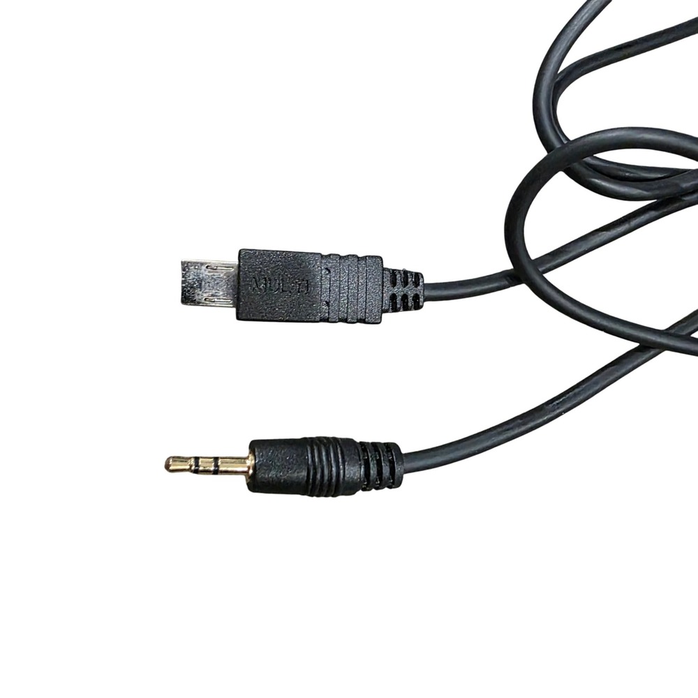 Audio Cable Gold‎ Tip 3.5mm 4 Pole TRRS Male Car AUX Auxiliary to Micro USB 4FT